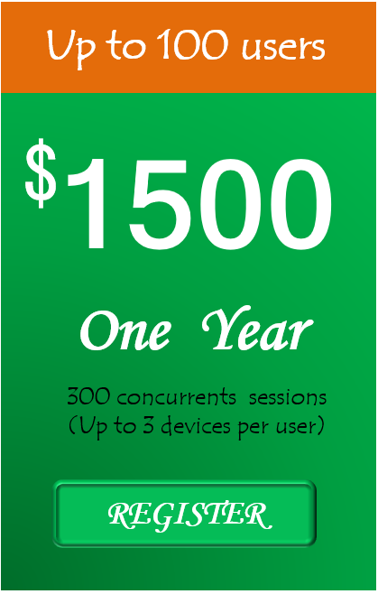 Click for 100 users group subscription for 365 days at 1500 USD